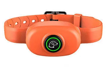 Black rechargeable remote dog training collar with waterproof bark control features