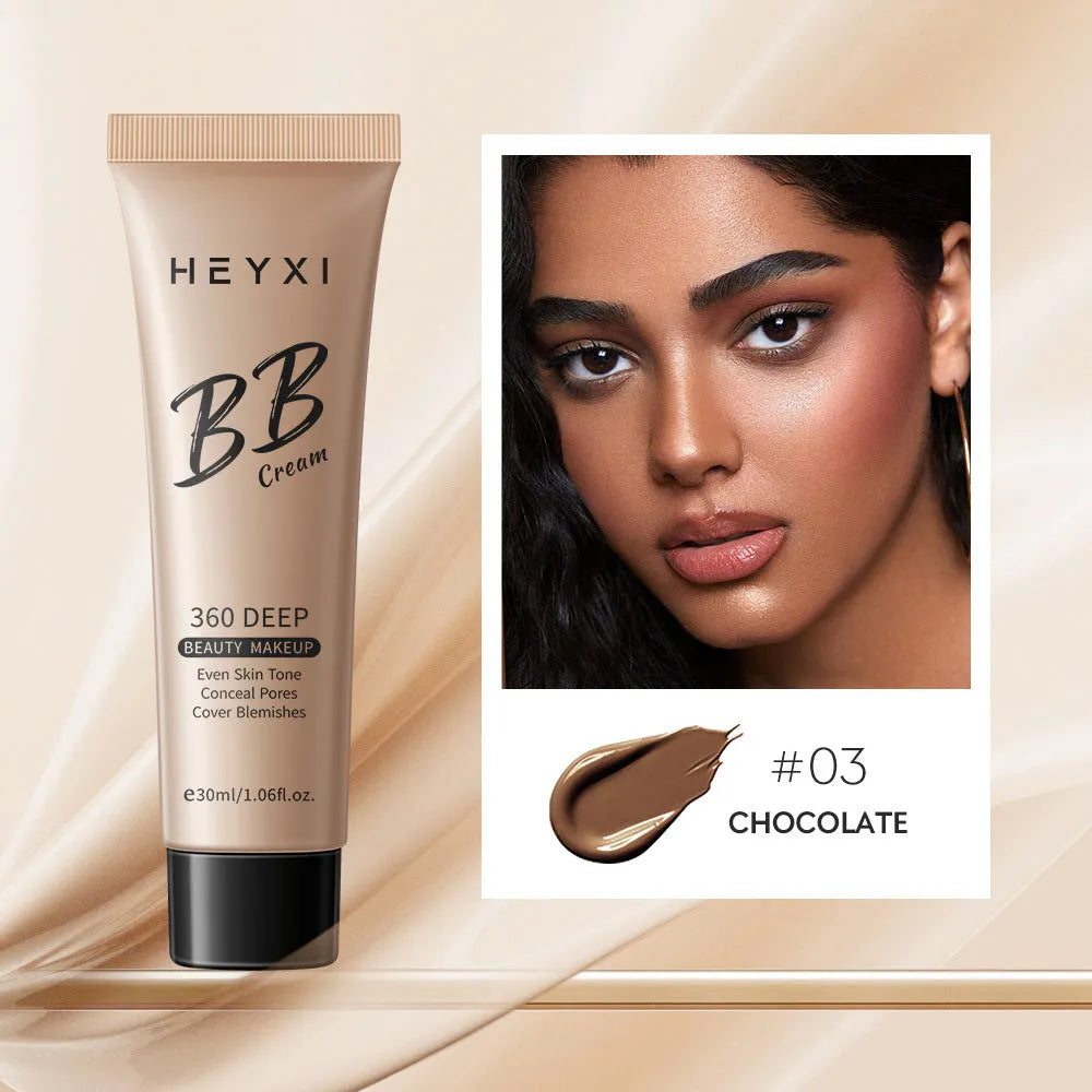 Waterproof BB cream with four colour options for sweat-proof makeup coverage