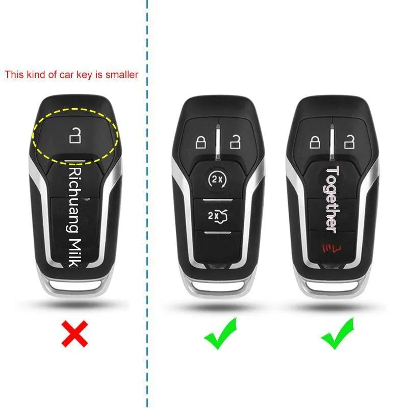 Transparent plastic car key remote protective shell showing single shell design