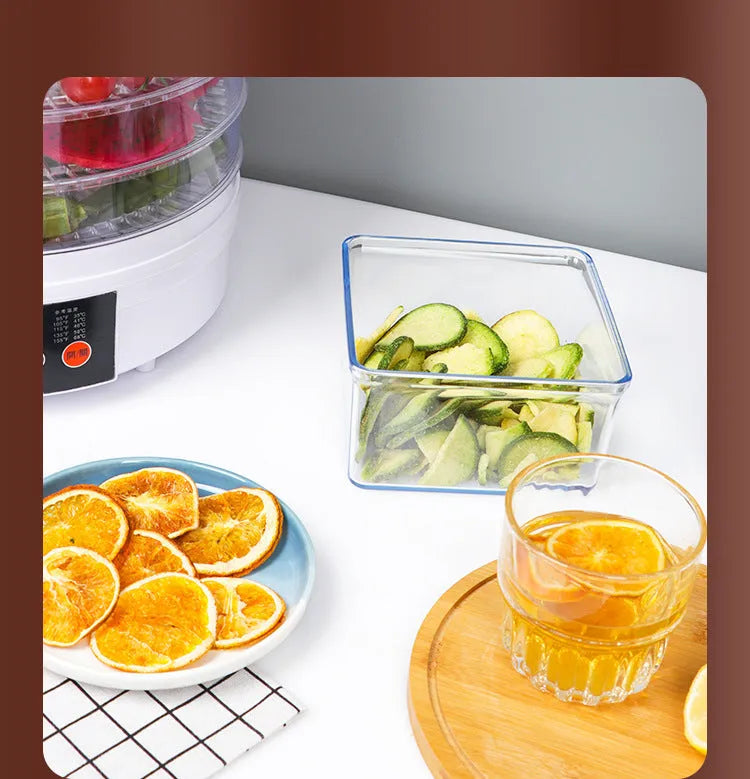 Five-layer household fruit dehydrator food dryer with UK plug