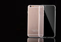 Transparent TPU phone case for iPhone showing clear back and side cutouts