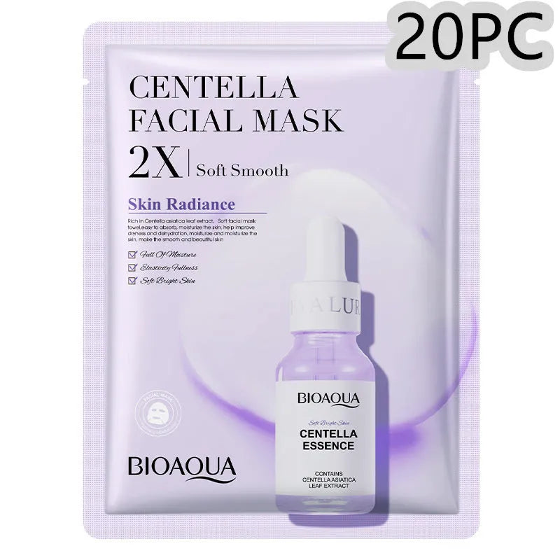 Single pack of a 30g gel facial sheet mask from a range including Collagen, Hyaluronic Acid, Vitamin C and Centella Asiatica variants.
