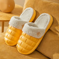 Plaid detachable slippers with plush lining and EVA sole in various colours