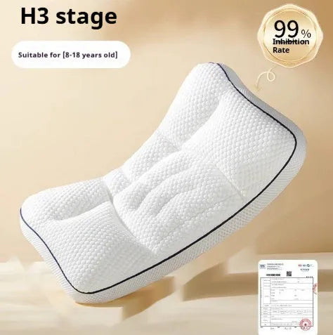 Children's double-sided antibacterial travel neck pillow with silk floss filling for ages 1-6 years