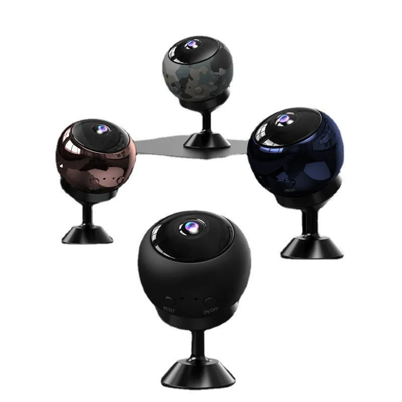 Wireless WiFi surveillance camera with 1080p resolution and ABS plastic housing for indoor security monitoring
