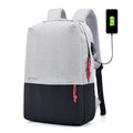 Polyester canvas backpack with laptop pocket zipper closure and internal organisation in black