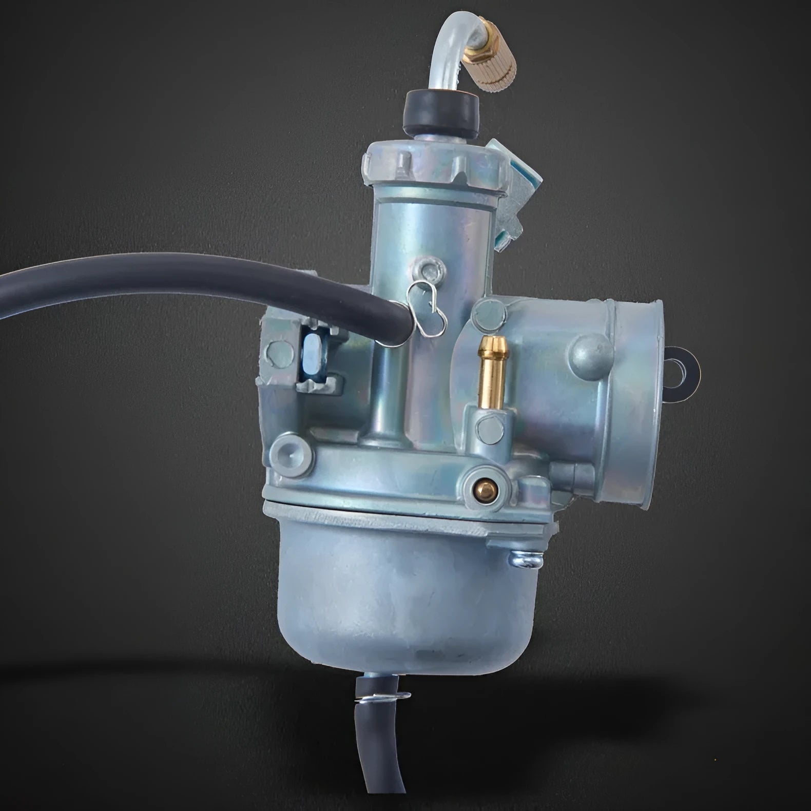 Motorcycle carburetor assembly flat suction plunger type with standard installation hole size