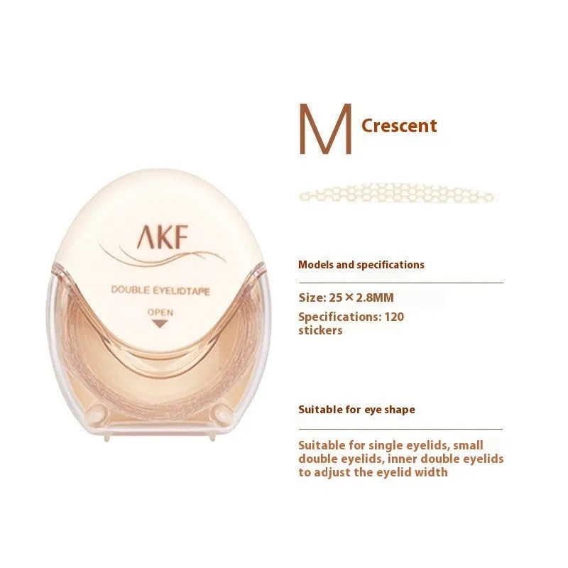 Double eyelid stickers roll with invisible lace medical tape for natural eyelid crease enhancement