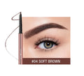 Slim 0.7 cm wide eyebrow make-up pencil in a colour box, available in six shade options.