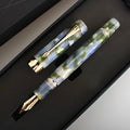 Deep bath green metal ballpoint pen with three interchangeable nib tips: 0.5mm, 0.7mm and 1.0mm