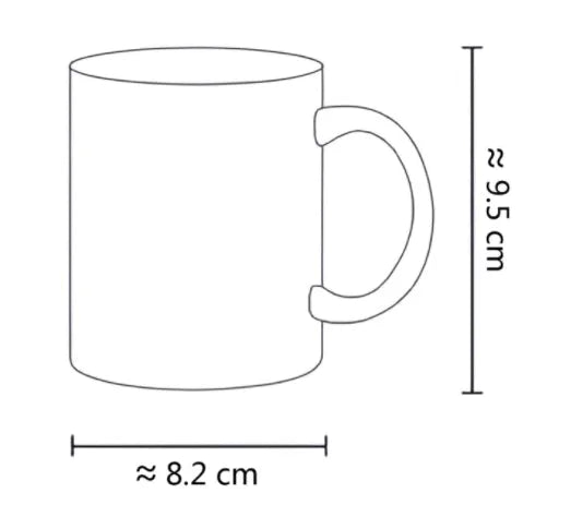 Mother's funny ceramic mug with single-sided pattern, 350ml capacity, high temperature resistant