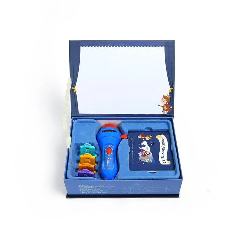 SmartKids story projector torch with projection discs showing fairy tale images