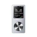 Gold portable MP3 music player with 1.8-inch screen, metal body, and physical control buttons.