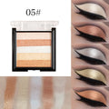 Highlighting eye shadow contouring palette with six neutral shades for facial definition