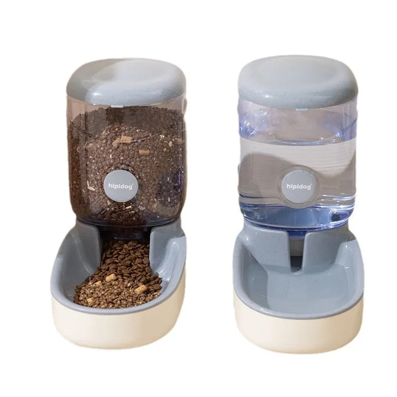Large 3.8L automatic pet water fountain for cats and dogs in grey, blue, pink, or green colour
