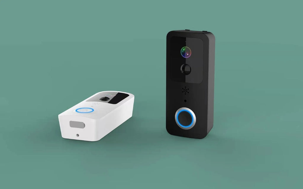 Waterproof smart visual doorbell intercom with HD video camera and battery power source