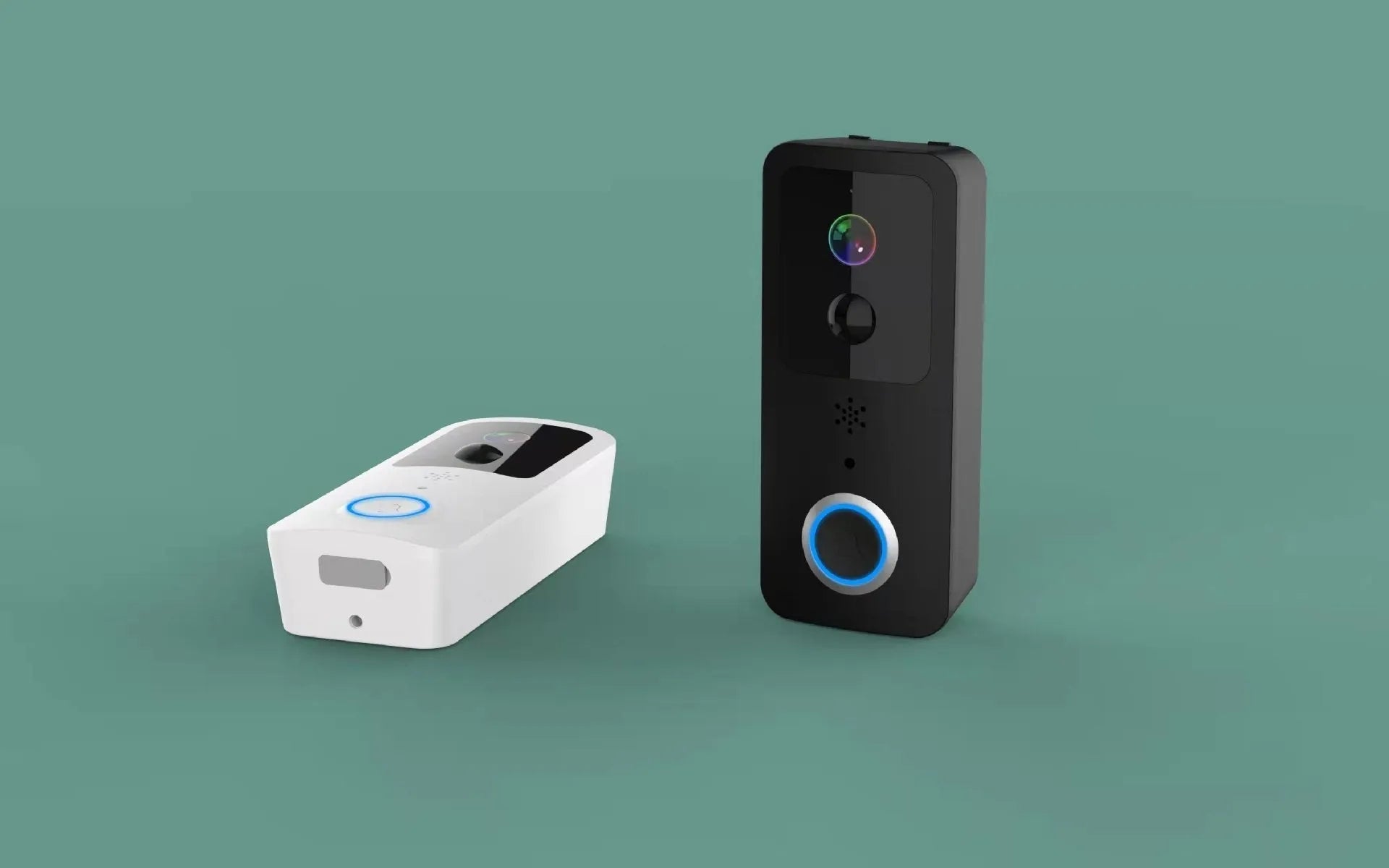 Waterproof smart visual doorbell intercom with HD video camera and battery power source