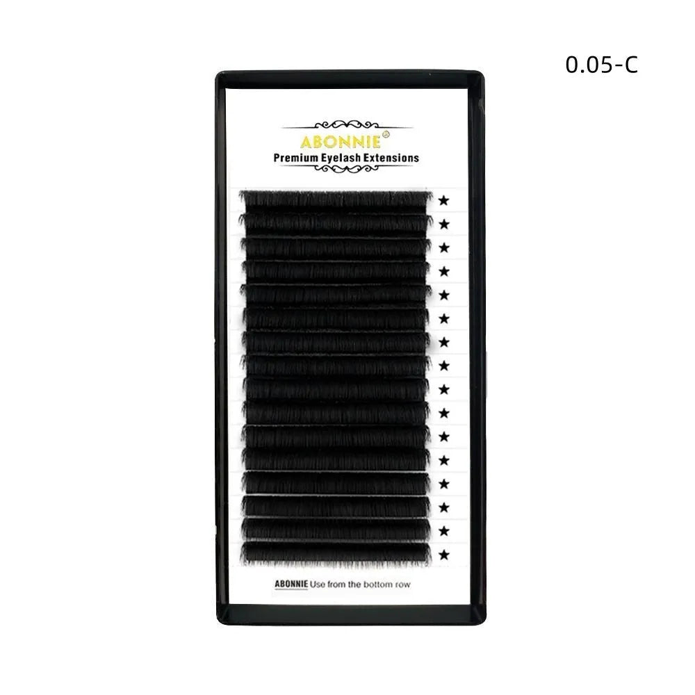 16-row dense false eyelashes made from mink hair available in multiple specifications and lengths