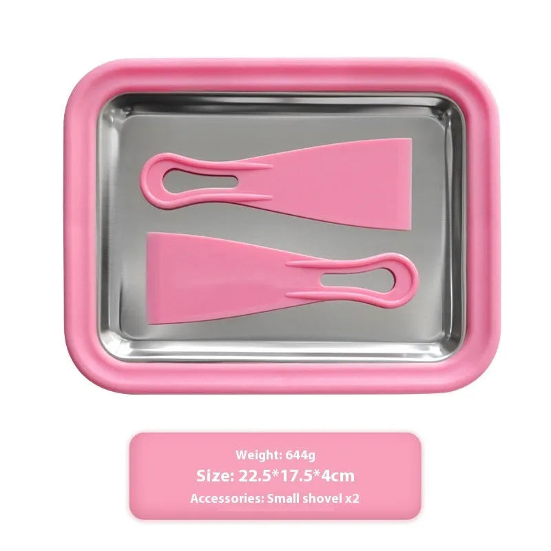 Children's DIY fried yogurt machine in four colours with aluminium gasket and 22.5x17.5 cm dimensions
