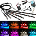 RGB LED vehicle light bar with remote control for motorcycle and car interior atmosphere lighting