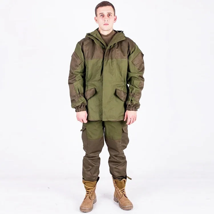 Special Forces Mountain Battle Suit tactical outdoor gear in A-TACS FG camouflage with waterproof breathable fabric