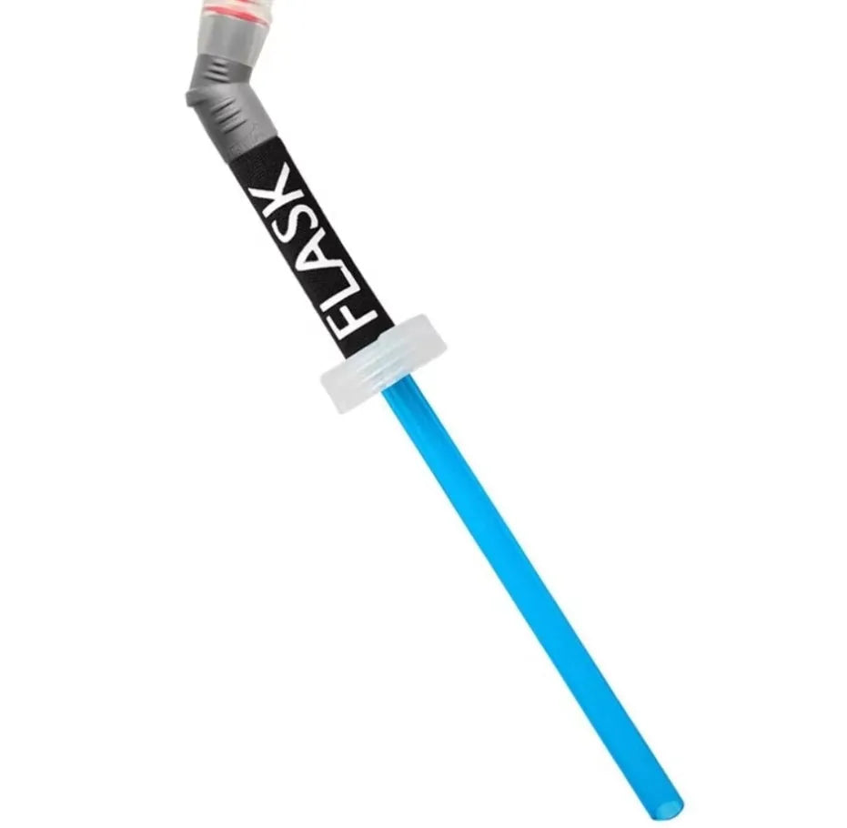 Plastic portable straw for mountain climbing and biking off-road hydration