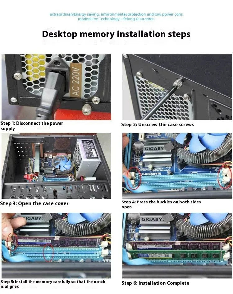 Desktop DDR3 4GB 1600MHz memory module for AMD-compatible systems