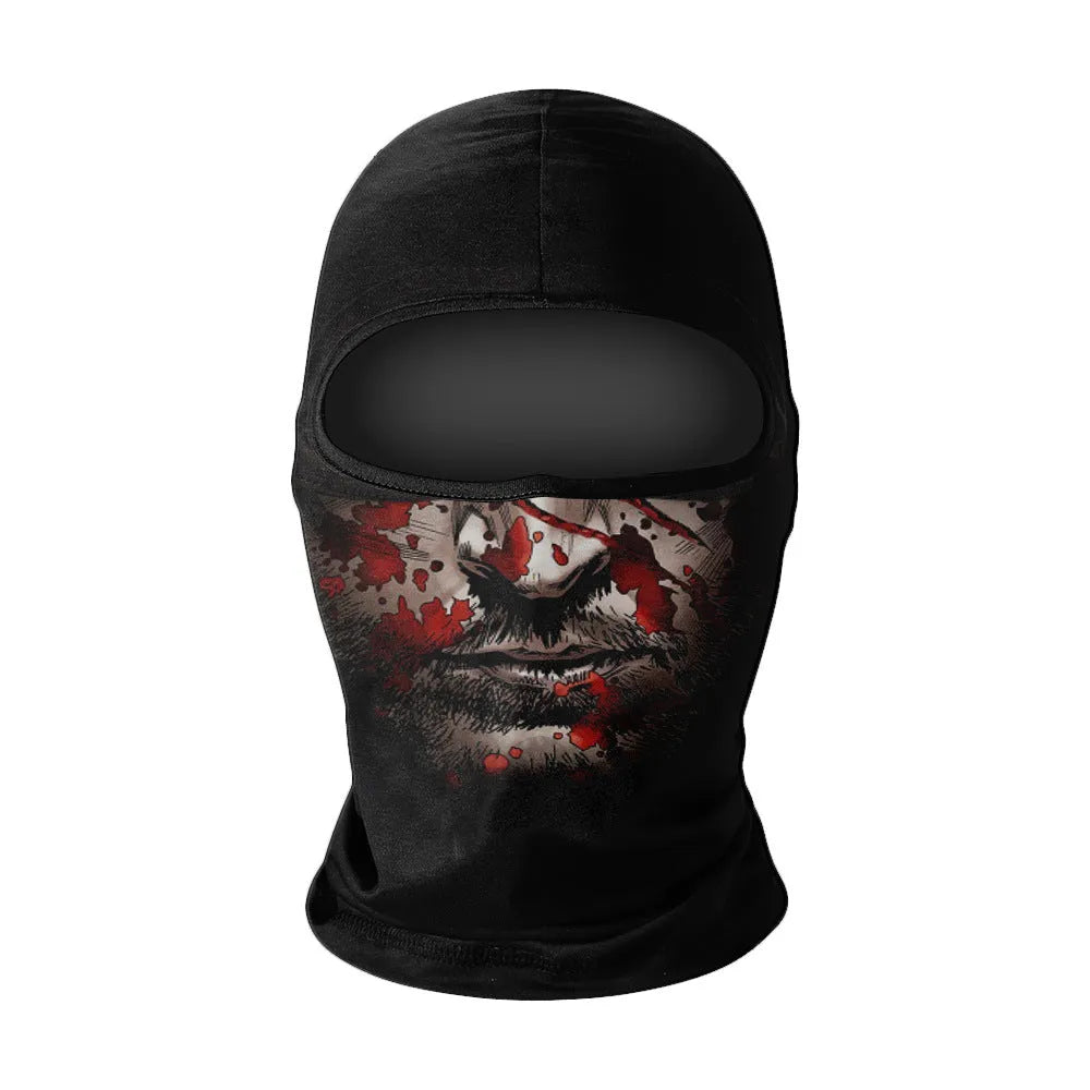 Men's summer breathable full face sun protection quick-drying ice silk polyester balaclava