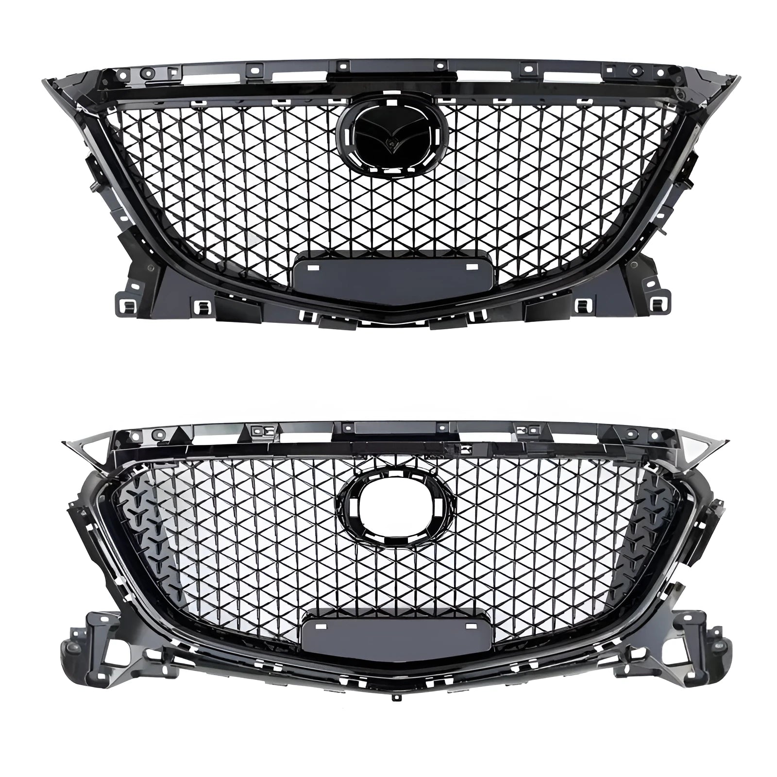 Unksera M10 three-section front shovel automotive body kit in black honeycomb pattern