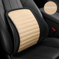 Genuine leather lumbar support cushion for car seats and office chairs in five colour options