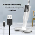Wireless robot floor mop and cleaner with separate washbasin in S5 Green colour