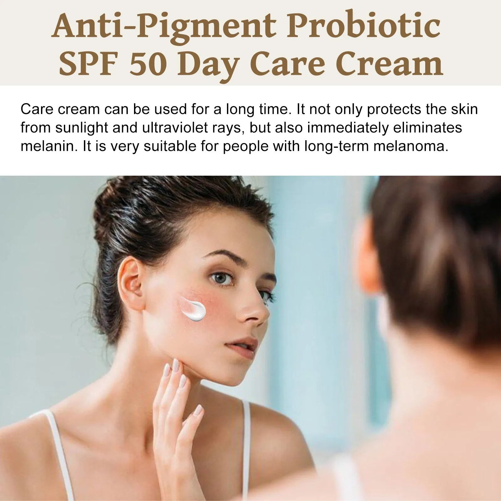 50g tube of probiotics protective cream with brightening formula for skin colour isolation