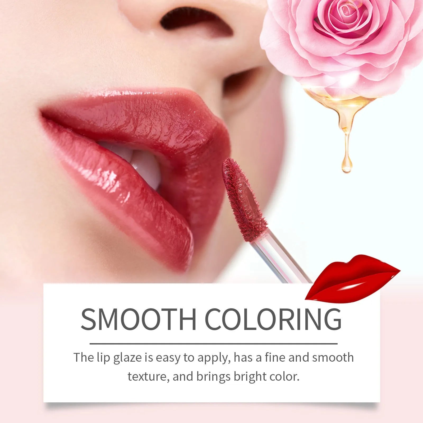 Double-headed lip liner and lip lacquer pen in three matte colour options
