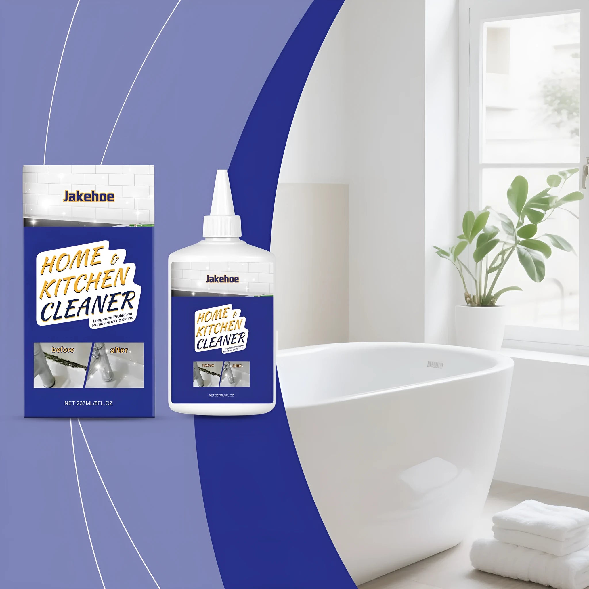 237ml sodium hypochlorite cleaning gel bottle for kitchen and bathroom surfaces