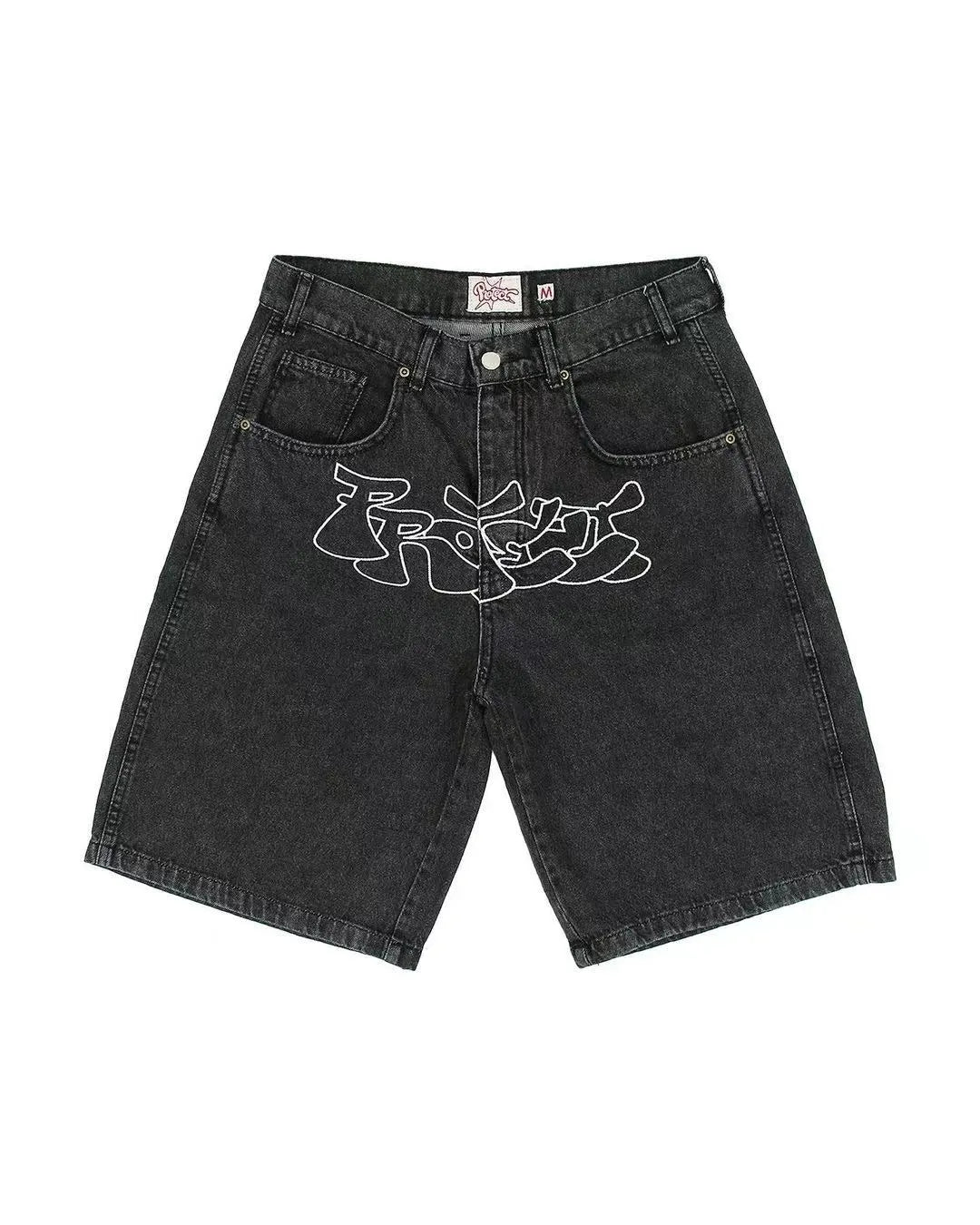 Men's summer hip hop denim shorts, straight leg, micro elastic fabric, colour D36 picture