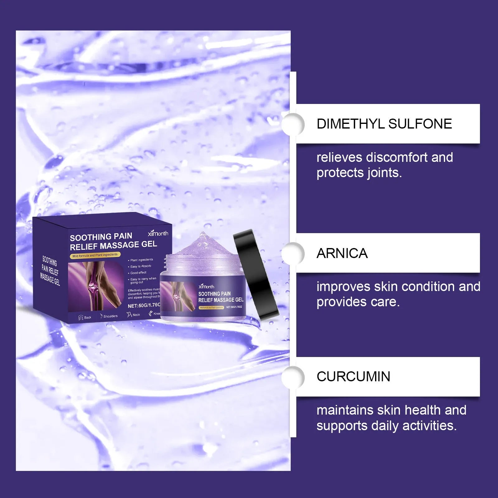 50g tube of Apply Body Joint Care Gel for muscle and joint discomfort relief