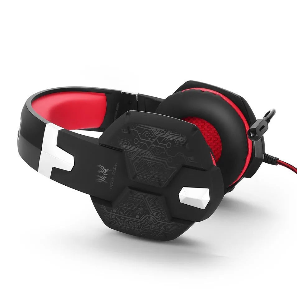 G1000 wired gaming headset with microphone, over-ear design, blue colour