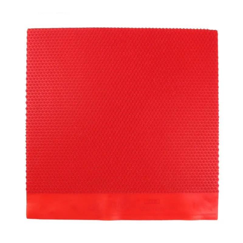 Small particle table tennis rubber sheet in black and red colours for racket assembly