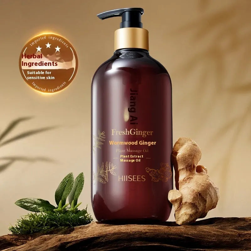 500ml soothing massage oil bottle for whole body meridian scraping universal skin type