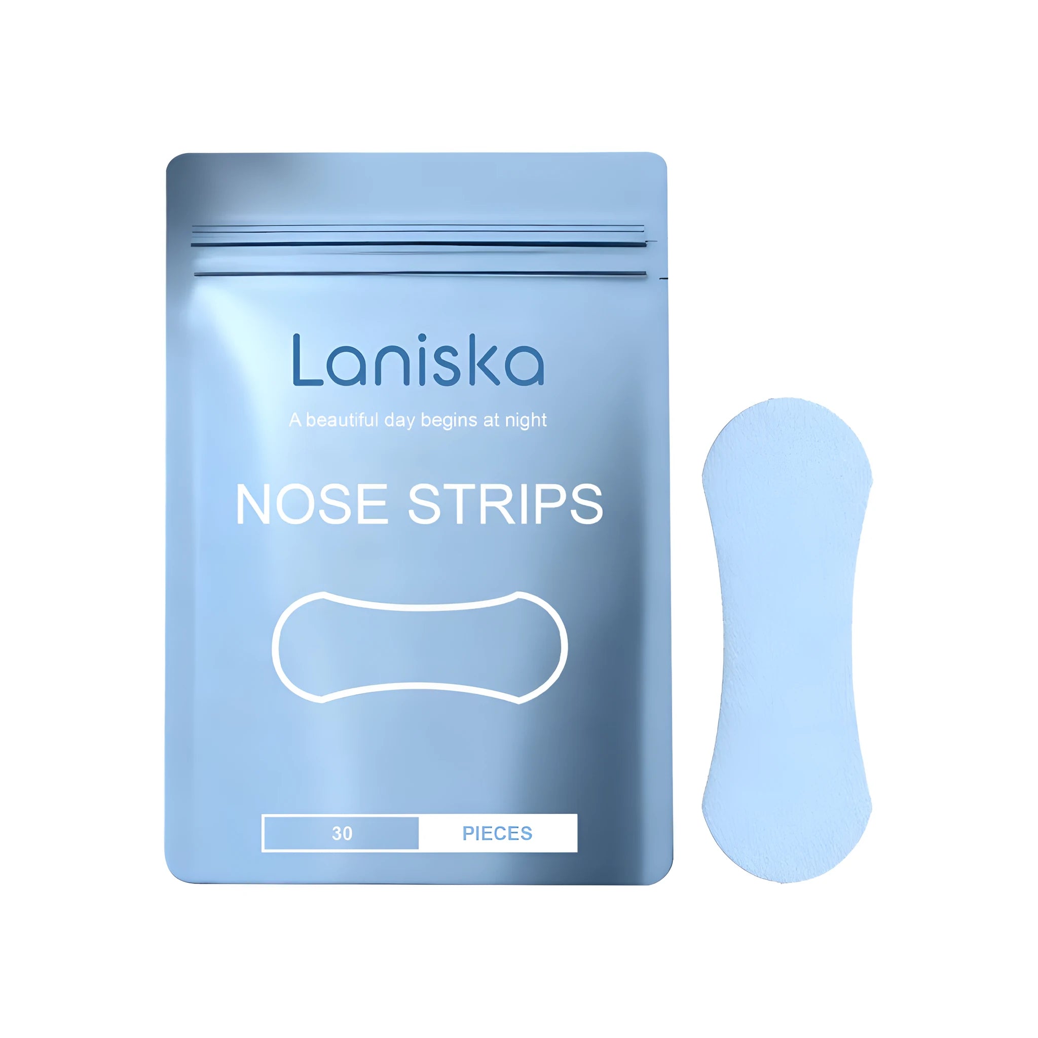 Snoring-preventing sleep nasal patch with vitamin E lavender mint extracts 30 pack blue and pink colours