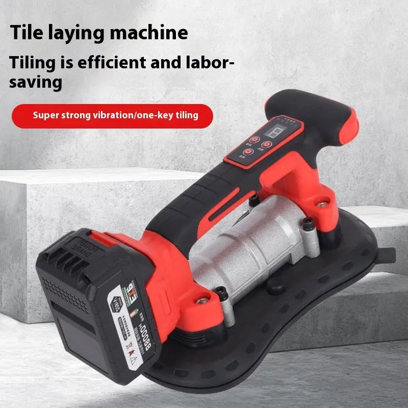 21V tile laying machine with automatic pasting system and 200KG adsorption capacity for large format tiles