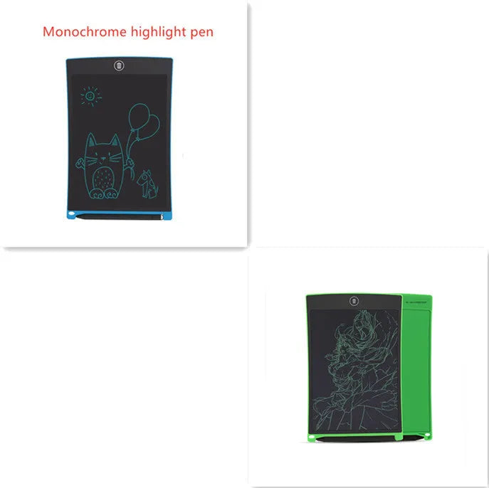 8.5 inch black LCD writing tablet H8S with flexible display and one-key clear button