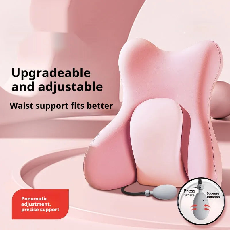 Ergonomic memory foam backrest waist pad in multiple colour options with removable cover