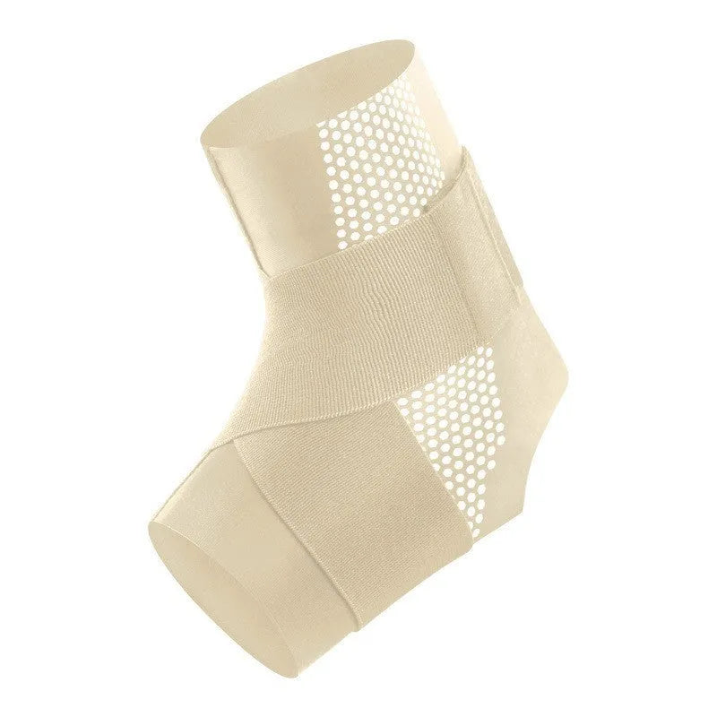 Black Lycra ankle support brace for sports protection and rehabilitation
