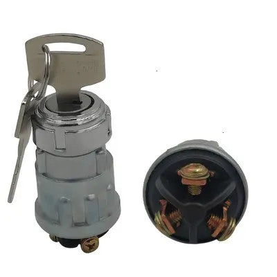 Copper ignition switch with key for trucks and forklifts, JK423 model options