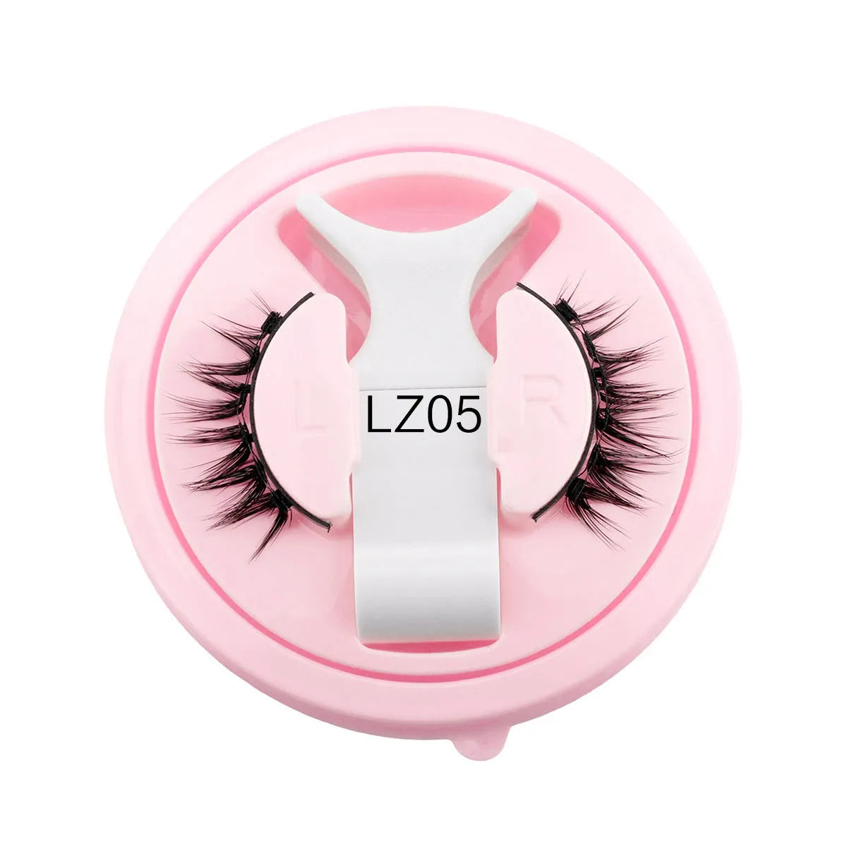 Set of reusable waterproof false eyelashes with glue-free design in five style specifications