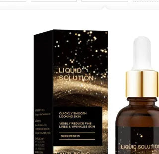 30 ml bottle of facial moisturising liquid with hyaluronic acid, measuring 9 cm tall.