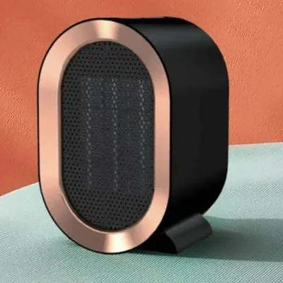 Desktop portable electric heater with PTC ceramic heating element and mechanical controls