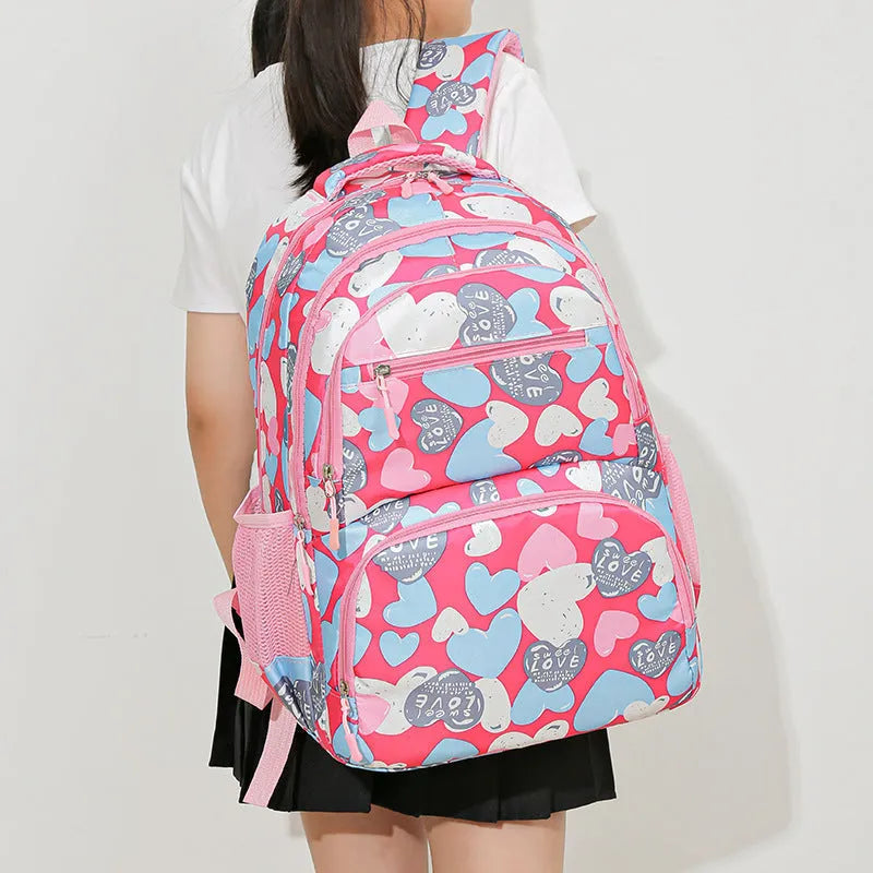 Student schoolbag with air pillow belt system in blue colour with large capacity design