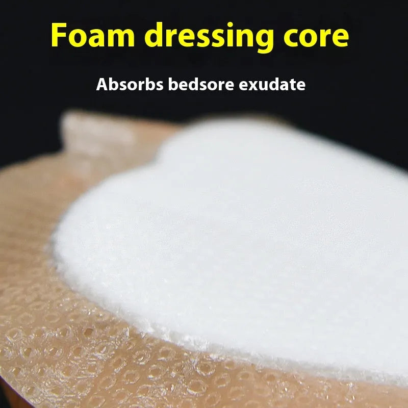 Large skin-colour silica gel foam bedsore dressing sticker for medical pressure relief